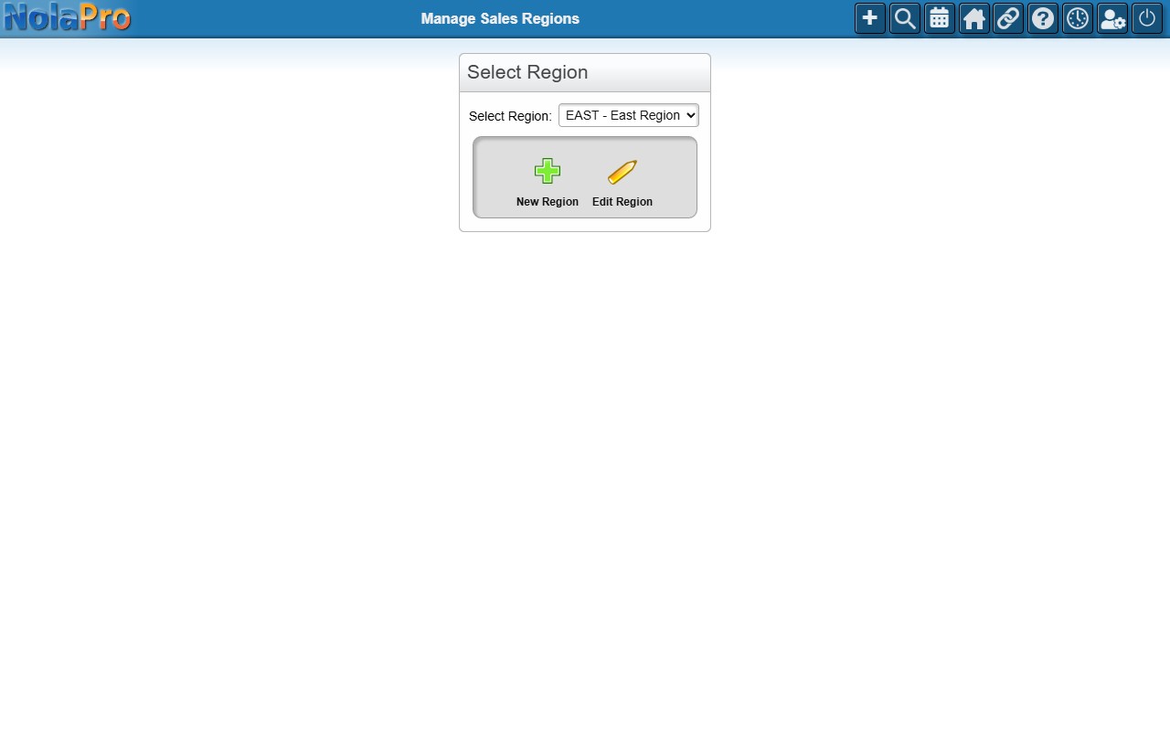 Manage Sales Regions