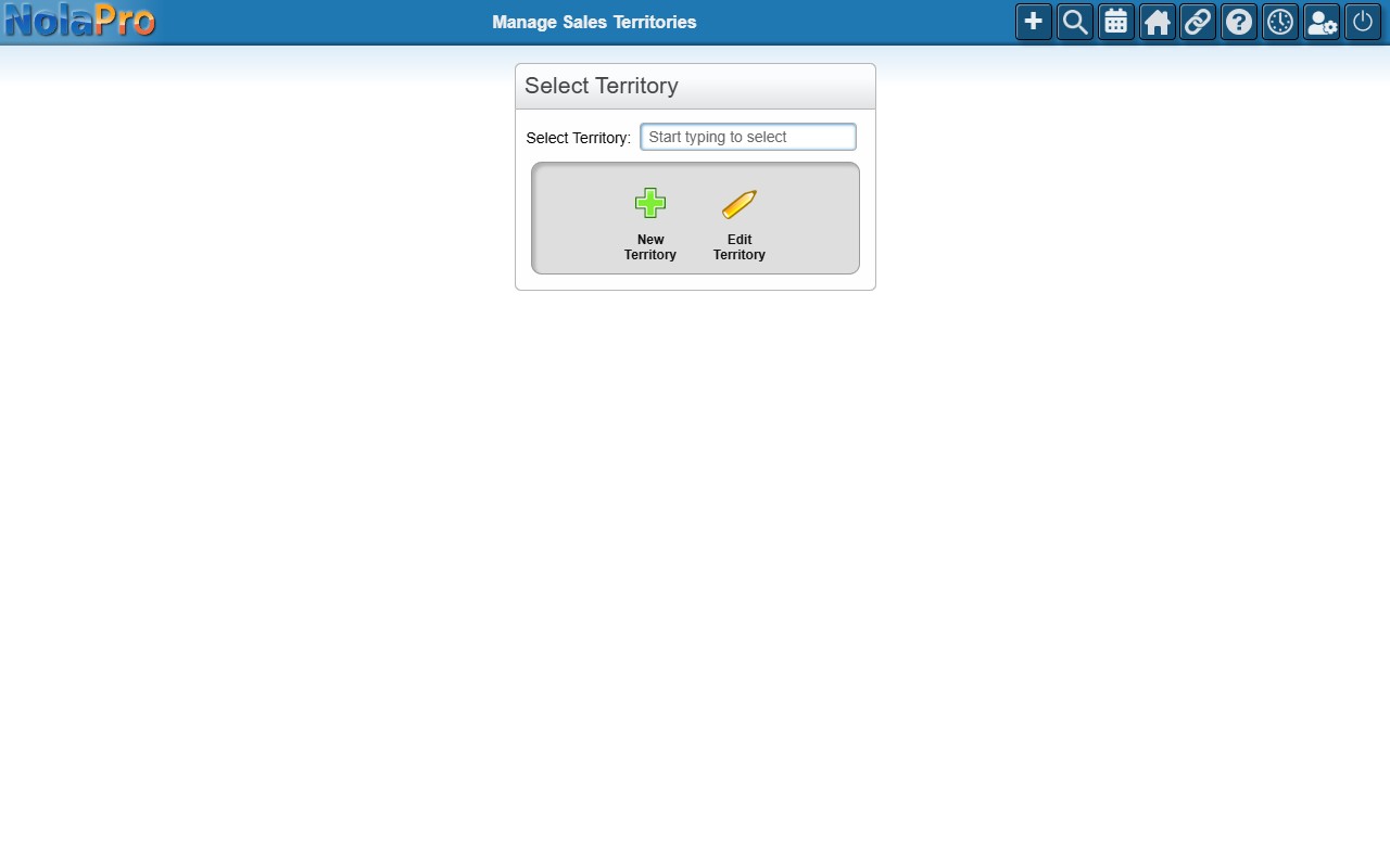 Manage Sales Territories