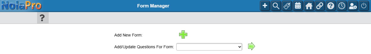 Form Manager - choose a form
