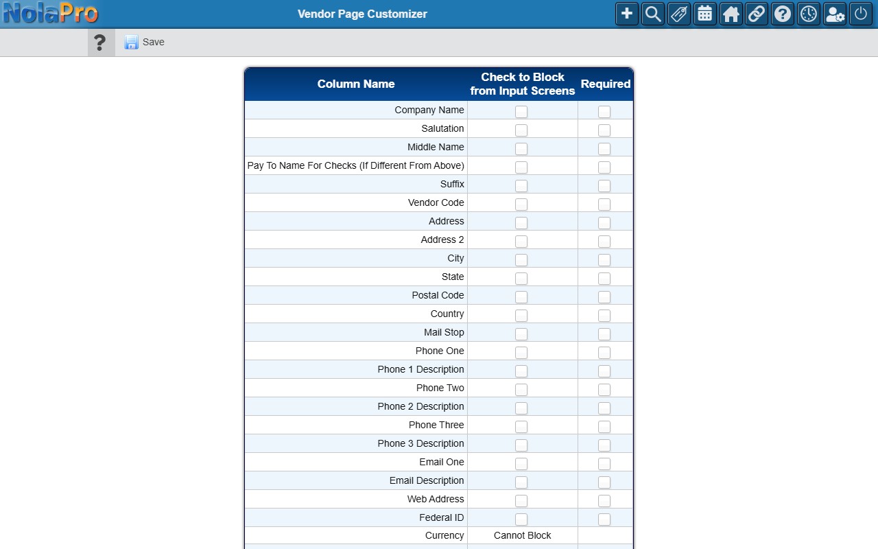 Vendor Page Customizer