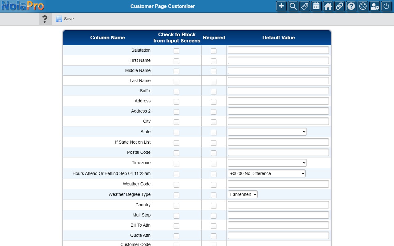 Customer Page Customizer