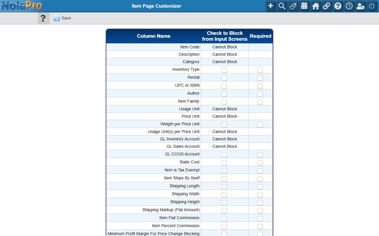 Item Page Customizer