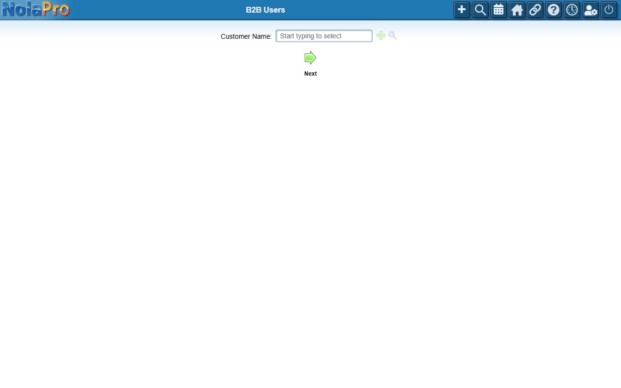 Customer Accounts — Pick Customer