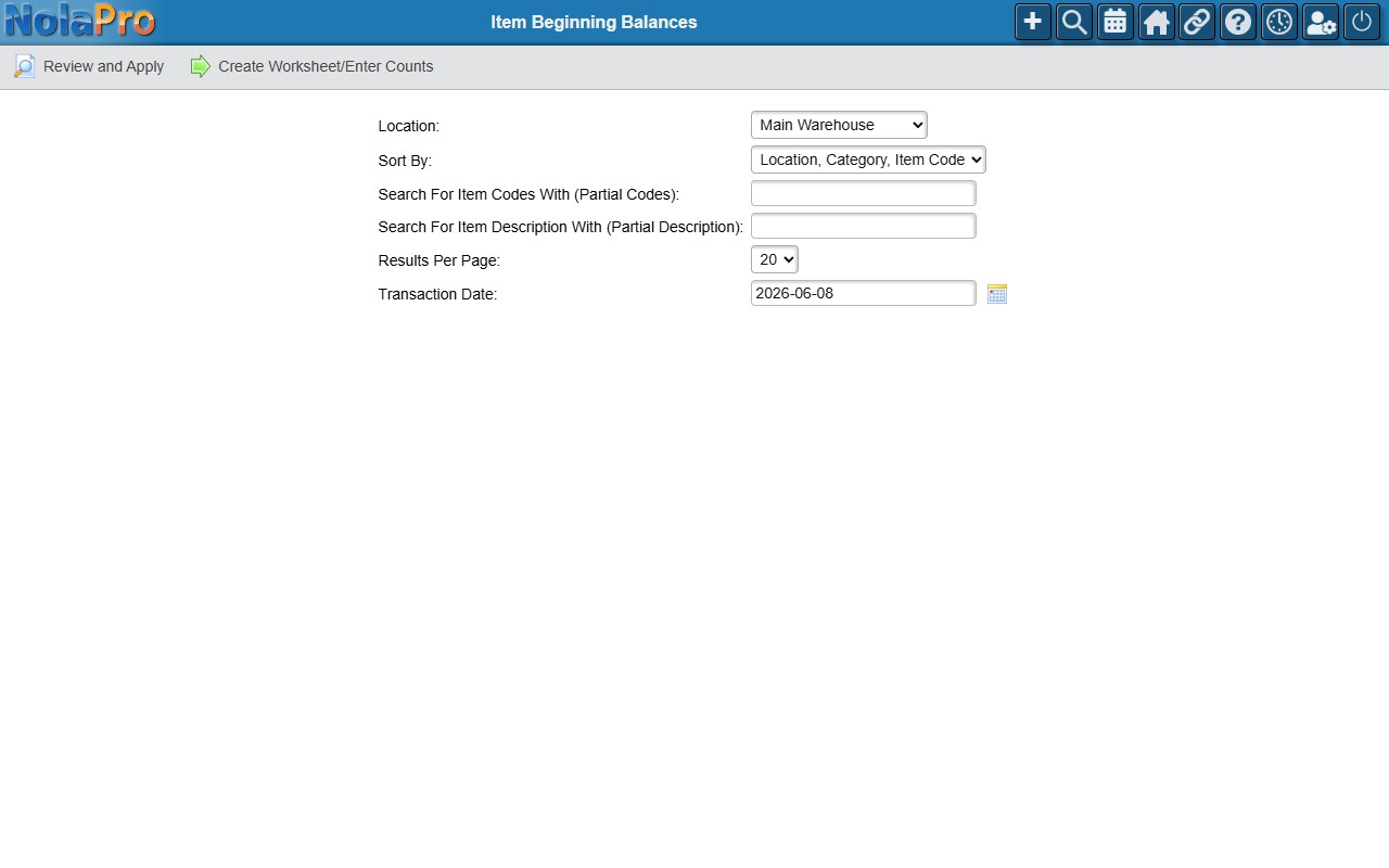 Search Options