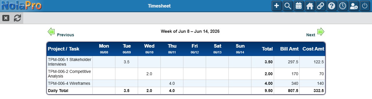 My Timesheet